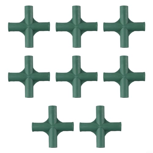 Zuverlässiger Gewächshaus-Rahmenverbinder, 19 mm Innendurchmesser, 8 Stück, Material (Nr. 2) von ARMYJY