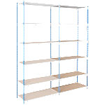 ARNO SPACE Anbauregal Arno - Workshop 5 Blau 1.000 x 300 x 2.500 mm von ARNO SPACE