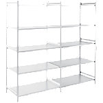 ARNO SPACE Anbauregal Epsilon 5 Grau 1.000 x 300 x 2.000 mm von ARNO SPACE