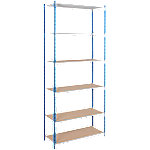 ARNO SPACE Grundregal Arno - Workshop 5 Blau 1.000 x 600 x 2.500 mm von ARNO SPACE