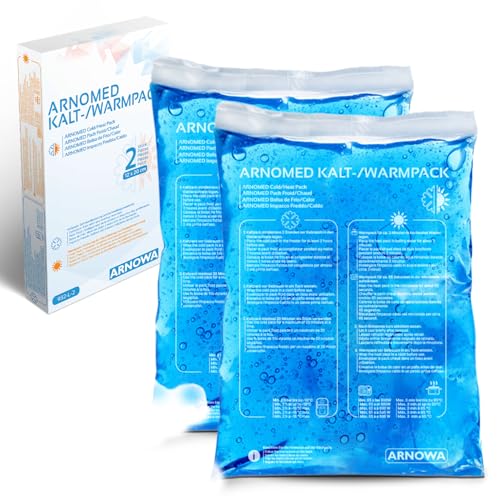 6x ARNOMED® Mehrweg Kühlpacks Gel 12x20cm, Kalt Warm Kompresse wiederverwendbar & mikrowellengeeignet, Kühlpads aus Gel, Kühl Gelpads, Coolpacks, Cooling Pads, Kühlkissen, Kältekompresse von ARNOMED