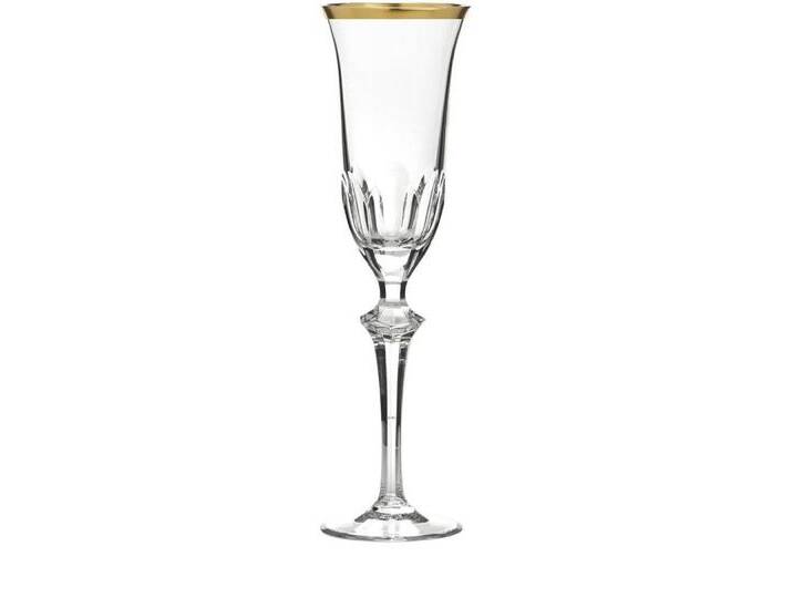 ARNSTADT KRISTALL Champagnerglas Champagneglas Palais Gold hell (26,2 cm) - Kristallglas mundgeblasen ·, Kristallglas von ARNSTADT-KRISTALL