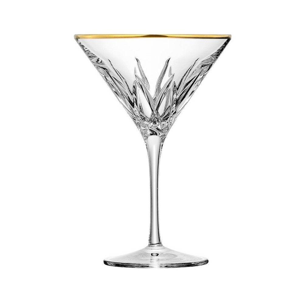 ARNSTADT KRISTALL Cocktailglas Cocktailglas London Gold (17,5 cm) - Kristallglas mundgeblasen · handg von ARNSTADT KRISTALL