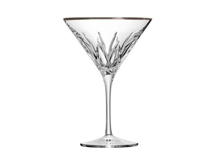 ARNSTADT KRISTALL Cocktailglas Cocktailglas London Platin (17,5 cm) - Kristallglas mundgeblasen · ha von ARNSTADT-KRISTALL