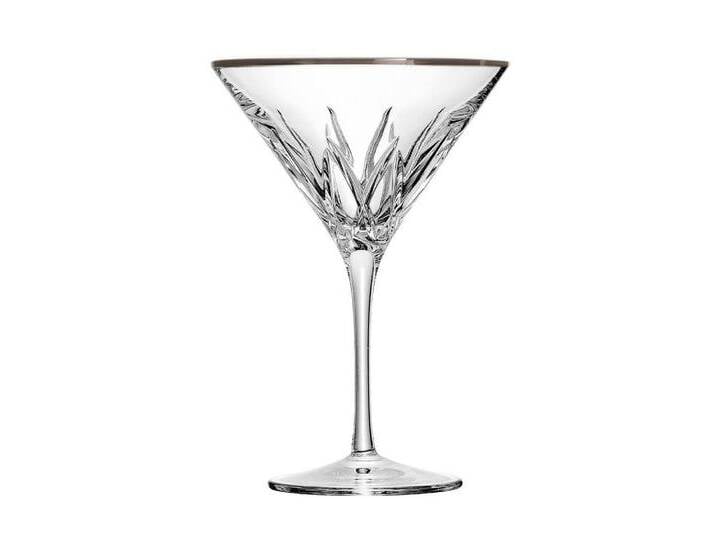 ARNSTADT KRISTALL Cocktailglas Cocktailglas London Platin (17,5 cm) - Kristallglas mundgeblasen · ha von ARNSTADT-KRISTALL