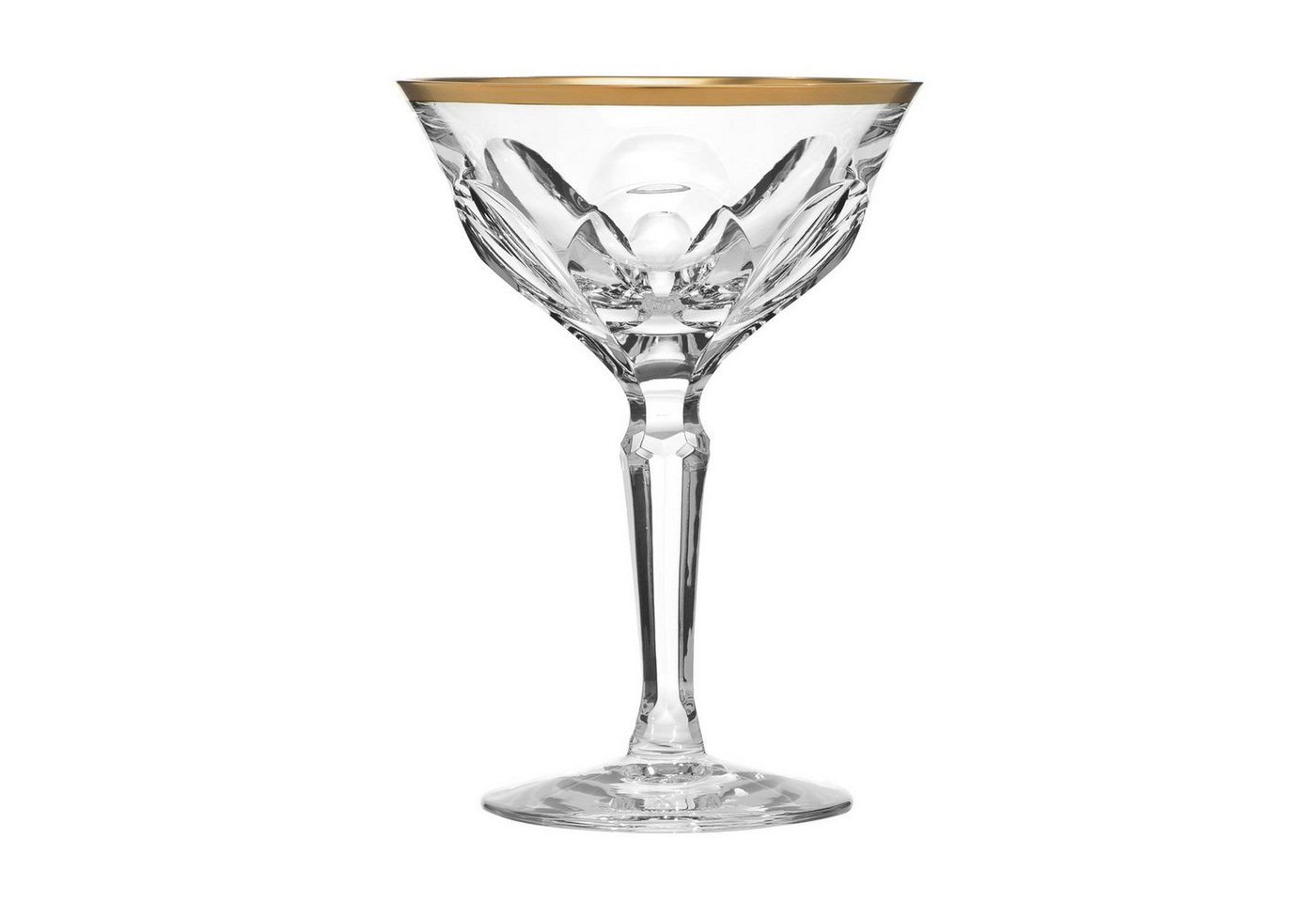ARNSTADT KRISTALL Cocktailglas Palais Gold (16 cm) Kristallglas mundgeblasen · von Hand geschliffen ·, Kristallglas von ARNSTADT KRISTALL