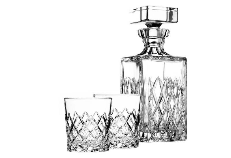 ARNSTADT KRISTALL Karaffe Exklusives Whisky Geschenk für Männer - Kristallkaraffe + 2 Whiskygläs von ARNSTADT KRISTALL
