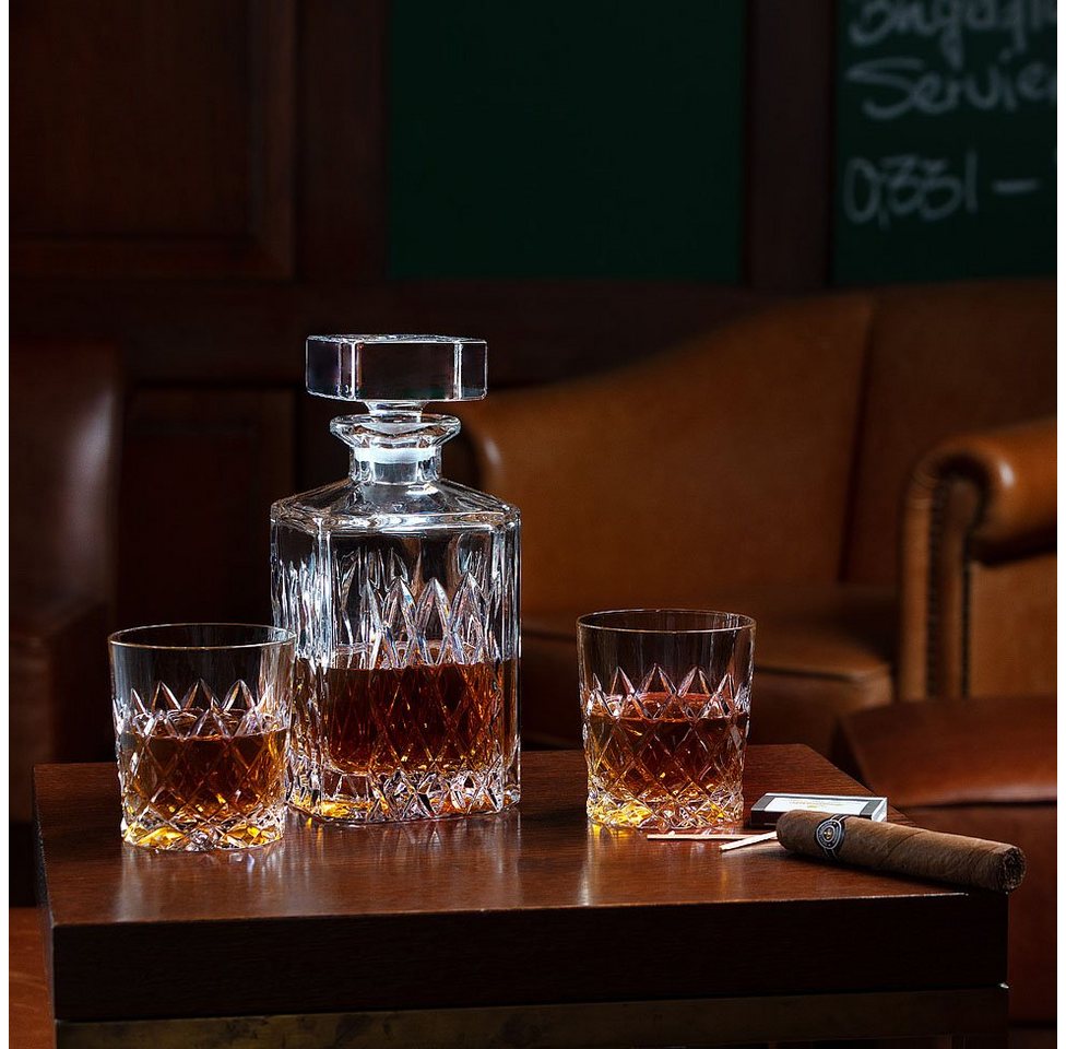ARNSTADT KRISTALL Karaffe Whisky Karaffe Venedig (25 cm) - Kristallglas mundgeblasen · von Hand, (1-tlg) von ARNSTADT KRISTALL