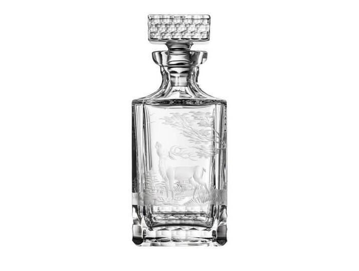 ARNSTADT KRISTALL Karaffe Whiskykaraffe Jagdgravur (25 cm) - Kristallglas mundgeblasen · handges, (1-tlg) von ARNSTADT-KRISTALL