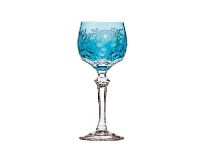 ARNSTADT KRISTALL Likörglas Kristall Primerose türkis (14,3 cm) Kristallglas mundgeblasen · von Ha von ARNSTADT-KRISTALL