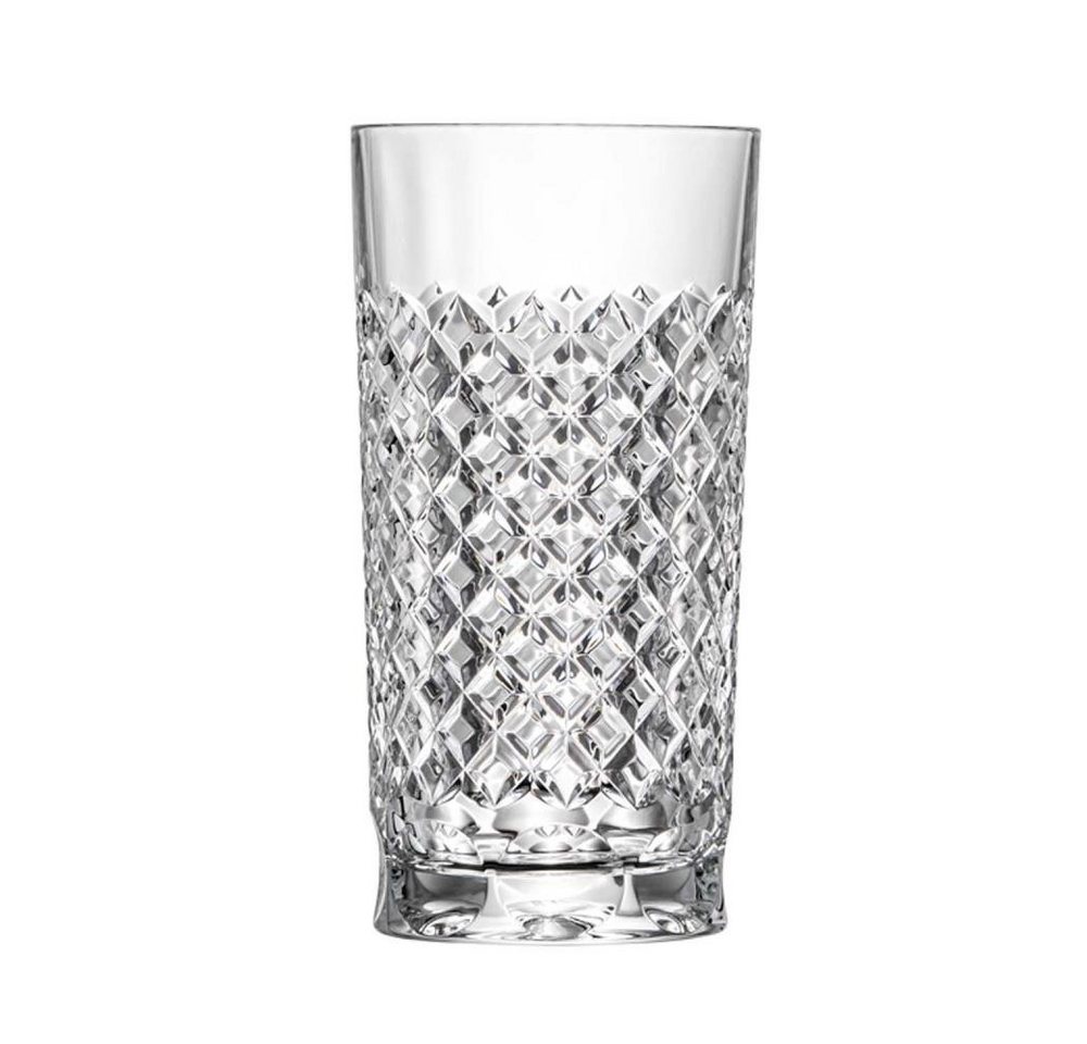 ARNSTADT KRISTALL Longdrinkglas Longdrinkglas Karo hell (14 cm) Kristallglas mundgeblasen · handgeschl von ARNSTADT KRISTALL