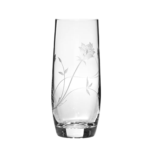 ARNSTADT KRISTALL Longdrinkglas Wasserglas Saftglas Liane (16 cm) - Kristallglas mundgeblasen · handgeschliffen · Handmade in Germany von ARNSTADT KRISTALL