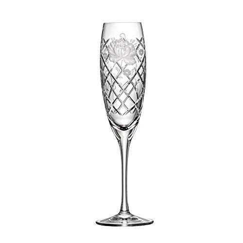 ARNSTADT KRISTALL Sektglas Champagneglas Sunrose (25 cm) Kristallglas mundgeblasen · von Hand geschliffen · Handmade in Germany von ARNSTADT KRISTALL