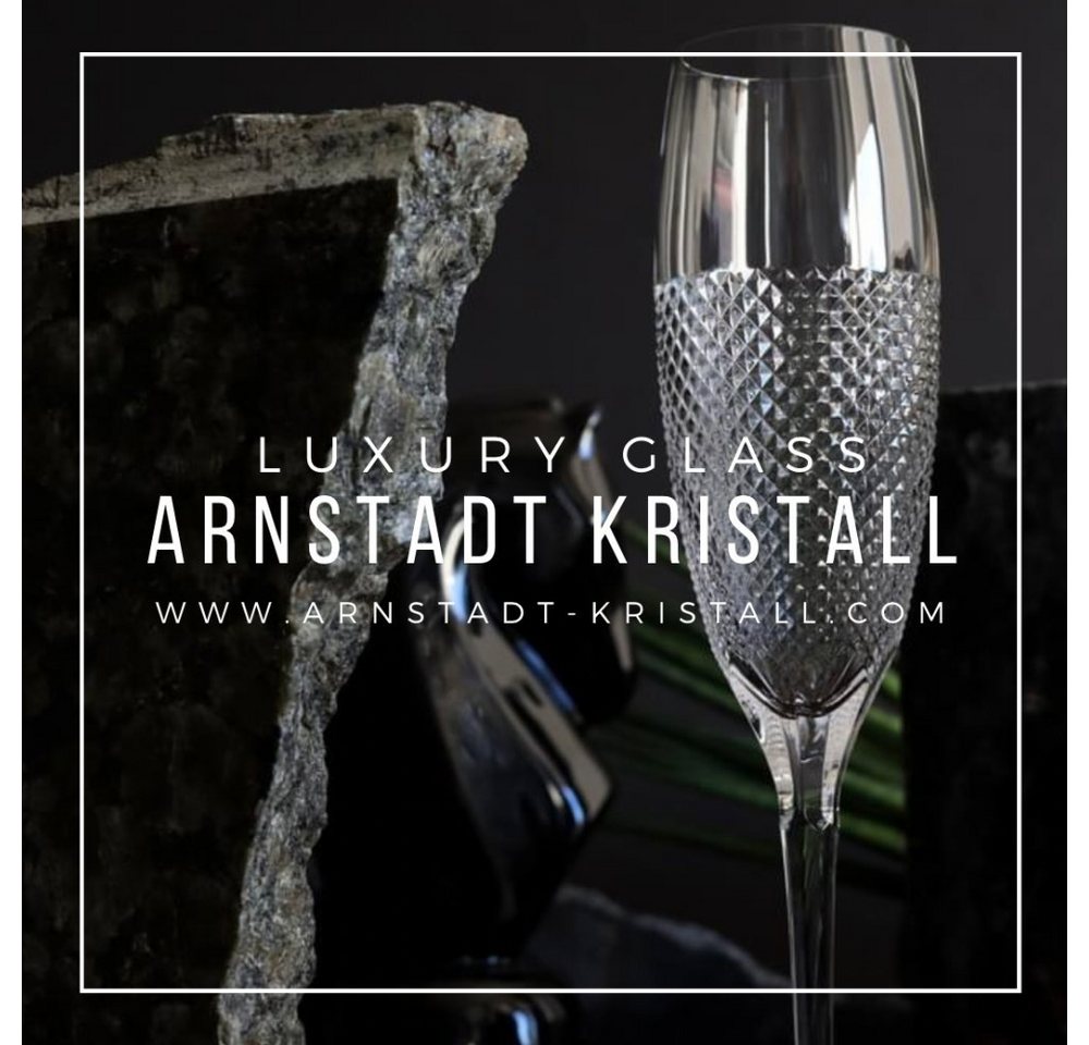 ARNSTADT KRISTALL Sektglas Oxford (25 cm) - Kristallglas mundgeblasen · von Hand geschliffen · Ha, Kristallglas von ARNSTADT KRISTALL