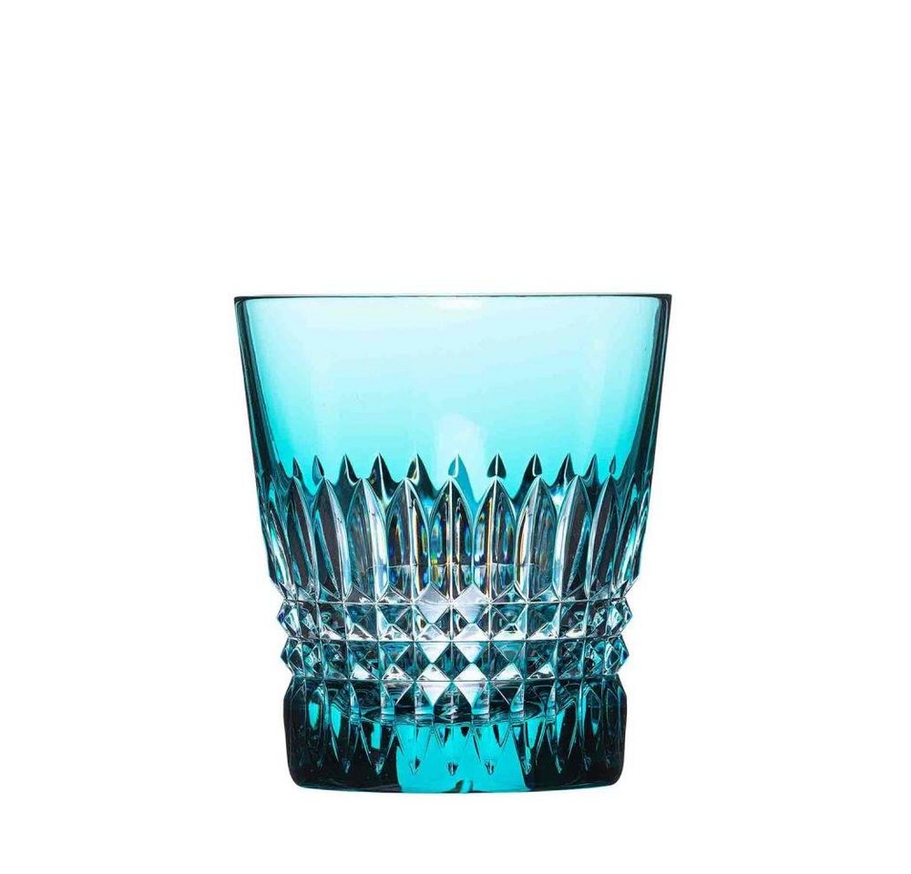 ARNSTADT KRISTALL Tumbler-Glas Becher Kristall Empire azur türkis (8,5 cm) - Kristallglas mundgeblase von ARNSTADT KRISTALL