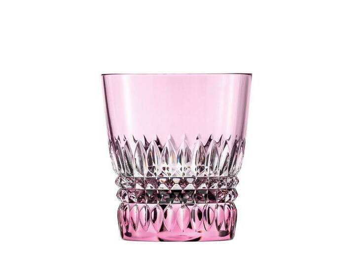 ARNSTADT KRISTALL Tumbler-Glas Empire rosa (9,5 cm) Kristallglas mundgeblasen · handgeschliffen · Han, rosa von ARNSTADT-KRISTALL