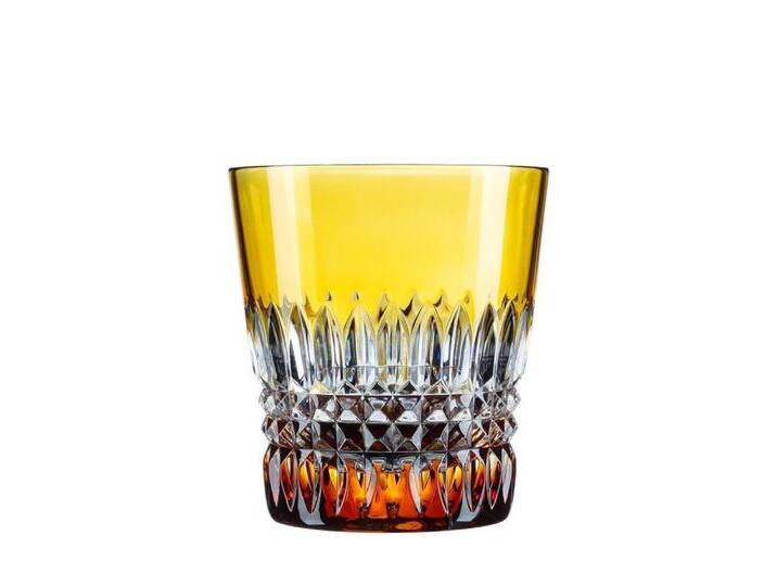 ARNSTADT KRISTALL Tumbler-Glas Trinkglas Becher Empire amber (9,5cm) Kristallglas mundgeblasen · han von ARNSTADT-KRISTALL