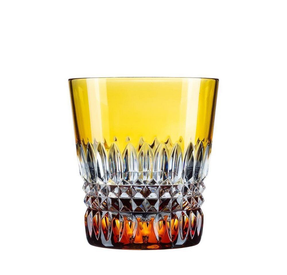ARNSTADT KRISTALL Tumbler-Glas Trinkglas Becher Empire amber (9,5cm) Kristallglas mundgeblasen · han von ARNSTADT KRISTALL