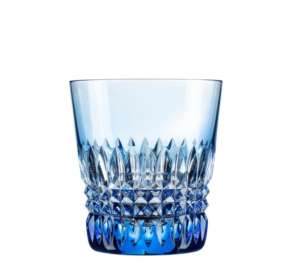 ARNSTADT KRISTALL Tumbler-Glas Trinkglas Becher Empire aqua blau (9,5cm) Kristallglas mundgeblasen · von ARNSTADT KRISTALL