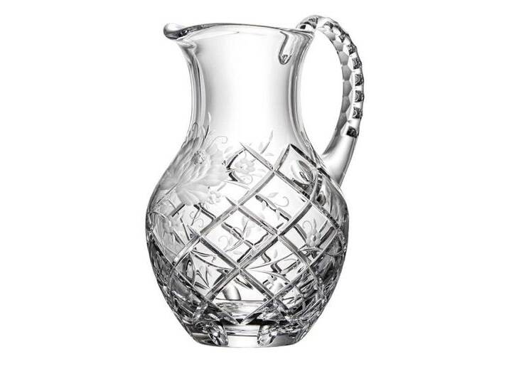 ARNSTADT KRISTALL Wasserkanne Krug Sunrose clear (25 cm) - Kristallglas mundgeblasen · von Hand ges von ARNSTADT-KRISTALL