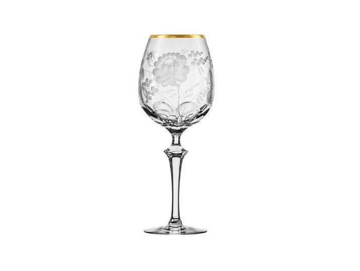 ARNSTADT KRISTALL Weinglas Primerose Gold clear (25,5 cm) - Kristallglas mundgeblasen · von Hand von ARNSTADT-KRISTALL