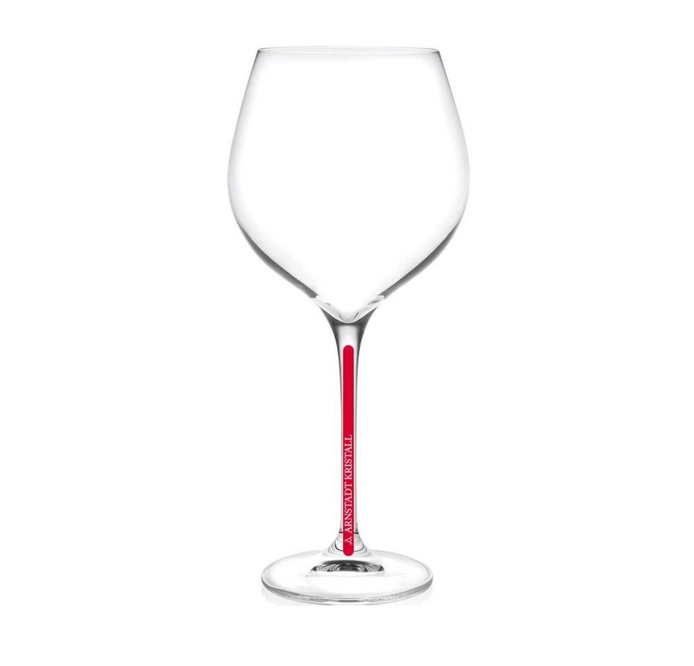 ARNSTADT KRISTALL Weinglas Weinglas Kristall Redstripe clear (23 cm) Kristallglas mundgeblasen · von ARNSTADT KRISTALL
