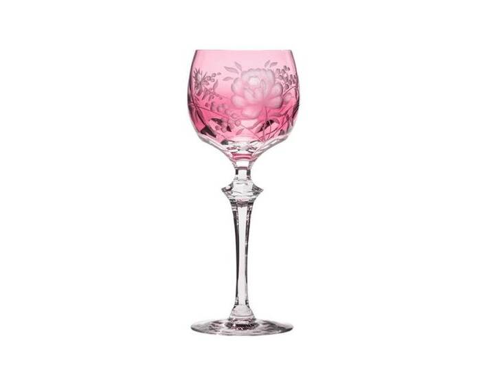 ARNSTADT KRISTALL Weinglas Weinglas Kristallglas Primerose rubin (21,5 cm) - Handmade von ARNSTADT-KRISTALL