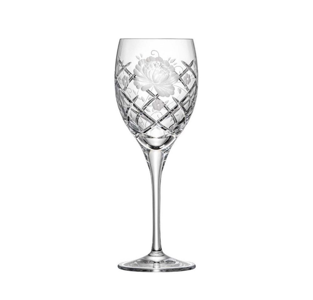 ARNSTADT KRISTALL Weißweinglas Weinglas Sunrose (21,5 cm) - Kristallglas mundgeblasen · handgeschliff von ARNSTADT KRISTALL