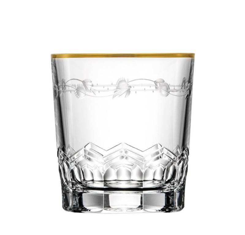 ARNSTADT KRISTALL Whiskyglas Lilly Gold (9 cm) Kristallglas mundgeblasen · handgeschliffen · Handma von ARNSTADT KRISTALL