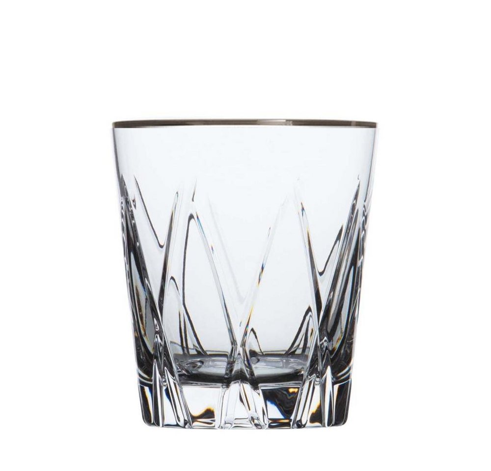 ARNSTADT KRISTALL Whiskyglas Premium Whiskyglas London Platin (10 cm) Kristallglas mundgeblasen · h von ARNSTADT KRISTALL