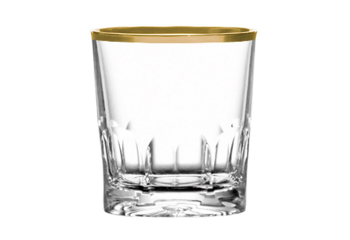 ARNSTADT KRISTALL Whiskyglas Whiskyglas Kristall Palais Gold (9 cm) - Kristallglas mundgeblasen · h von ARNSTADT KRISTALL