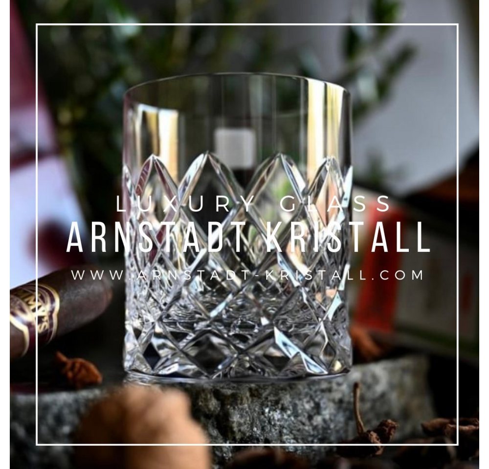 ARNSTADT KRISTALL Whiskyglas Whiskyglas Kristall Venedig PREMIUM (10 cm) Kristallglas mundgeblasen von ARNSTADT KRISTALL