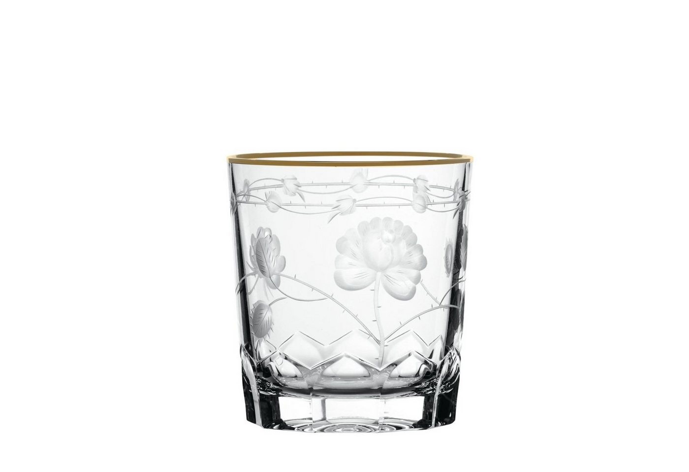 ARNSTADT KRISTALL Whiskyglas Whiskyglas Monrose Gold (9 cm) - Kristallglas mundgeblasen · handgesch von ARNSTADT KRISTALL