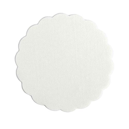 1000 Airlaid Glasuntersetzer rund für Gläser 9cm Durchmesser Stoffähnlich | Untersetzer Getränkeuntersetzer Coasters Stoffoptik | Hochzeit Gastronomie Catering Hotel | Premium QUALITÄT | Weiß von AROBA