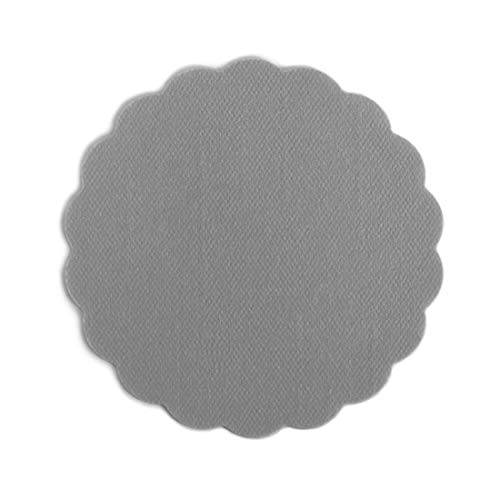 3000 Airlaid Glasuntersetzer rund für Gläser 9cm Durchmesser Stoffähnlich | Untersetzer Getränkeuntersetzer Coasters Stoffoptik | Hochzeit Gastronomie Catering Hotel | Premium QUALITÄT | Grau von AROBA