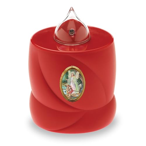 AROBA 2x LED Grabkerze Trauerlicht - Flackereffekt wie echte Kerze - lange Brenndauer bis 200 Tage - wiederverwendbar Friedhofskerze Gedenkkerze Dauerkerze - rot Heiliger Engel AROBA 2x LED Grabkerze Trauerlicht - Flackereffekt wie echte Kerze - lange Brenndauer bis 200 Tage - wiederverwendbar Friedhofskerze Gedenkkerze Dauerkerze - rot Heiliger Engel von AROBA