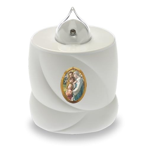 AROBA 2x LED Grabkerze Trauerlicht - Flackereffekt wie echte Kerze - lange Brenndauer bis 200 Tage - wiederverwendbar Friedhofskerze Gedenkkerze Dauerkerze - weiß Heilige Familie AROBA 2x LED Grabkerze Trauerlicht - Flackereffekt wie echte Kerze - lange Brenndauer bis 200 Tage - wiederverwendbar Friedhofskerze Gedenkkerze Dauerkerze - weiß Heilige Familie von AROBA