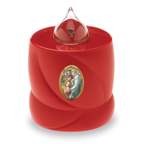 AROBA 4x LED Grabkerze Trauerlicht - Flackereffekt wie echte Kerze - lange Brenndauer bis 200 Tage - wiederverwendbar Friedhofskerze Gedenkkerze Dauerkerze - rot Heilige Familie AROBA 4x LED Grabkerze Trauerlicht - Flackereffekt wie echte Kerze - lange Brenndauer bis 200 Tage - wiederverwendbar Friedhofskerze Gedenkkerze Dauerkerze - rot Heilige Familie von AROBA