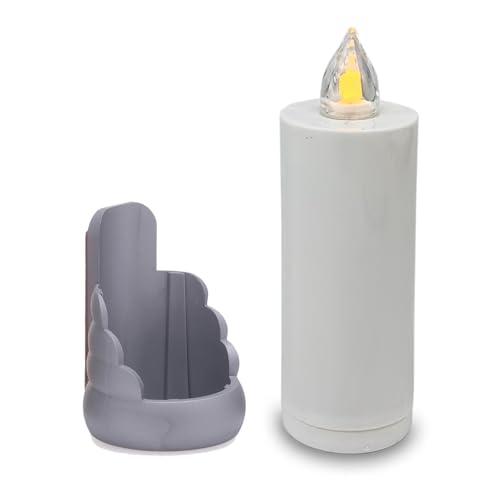 AROBA 4x LED Grabkerze Trauerlicht - Flackereffekt wie echte Kerze - lange Brenndauer bis 60 Tage - wiederverwendbar Friedhofskerze Gedenkkerze Dauerkerze - weiß Silber AROBA 4x LED Grabkerze Trauerlicht - Flackereffekt wie echte Kerze - lange Brenndauer bis 60 Tage - wiederverwendbar Friedhofskerze Gedenkkerze Dauerkerze - weiß Silber von AROBA