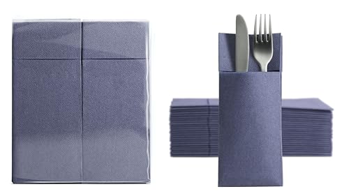 Aroba 1250 Soft Point Besteckservietten weiches Material, Volumen & Struktur | fertig gefaltete Servietten mit Schlitz | 32x38 cm 1/8 Falz Bestecktasche |Gute Qualität Blau Aroba 1250 Soft Point Besteckservietten weiches Material, Volumen & Struktur | fertig gefaltete Servietten mit Schlitz | 32x38 cm 1/8 Falz Bestecktasche |Gute Qualität Blau von AROBA