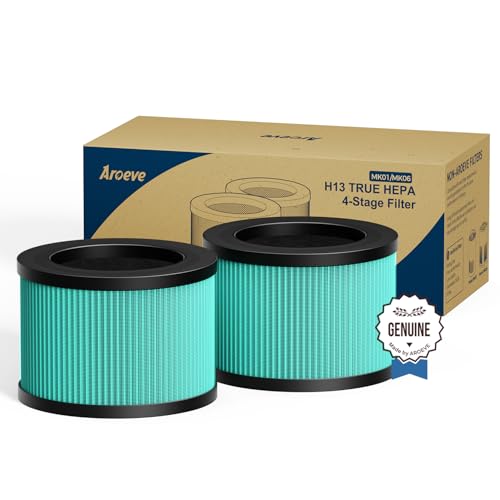 AROEVE DH-JH01A & DH-JH06A Luftfilter-Ersatz 4-in-1 Luftfilter für Pollen Haustierschuppen Tierhaare Tiergeruch- Haustier Version(2 Stück) von AROEVE