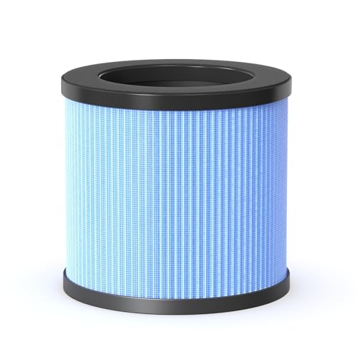 AROEVE JHD03W Luftfilterersatz, 4-in-1-Luftfilter für Rauch, Pollen, Haare und Gerüche, Blau von AROEVE