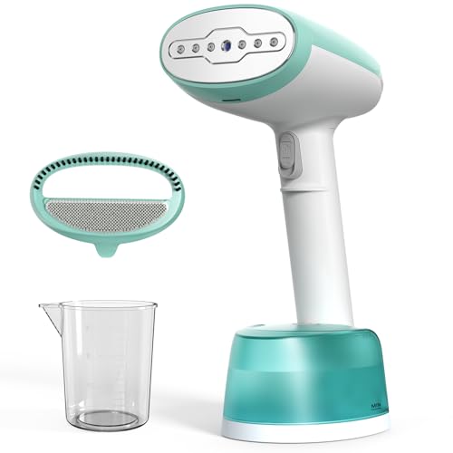 AROEVE Steamer Dampfglätter, 1500W Hand Dampfbürste mit 365ml Wassertank, 2 Dampfmodi, Schnelle Erwärmung, bis zu 30 g/min Dampf, Tragbarer und kompakter Faltenentferner für Zuhause, Büro und Reisen von AROEVE