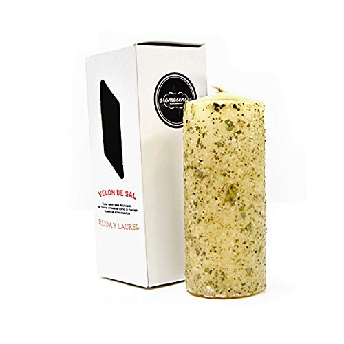 AROMASENSES Bastelkerze - Stumpenkerze von ruda salz und Lorbeer (5,5 cm x 15 cm) von AROMASENSES