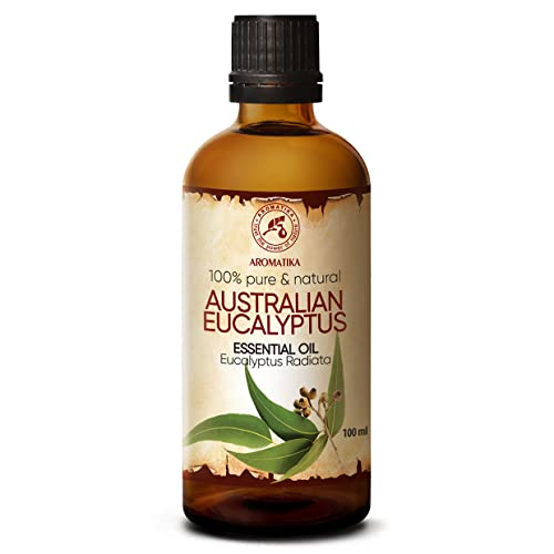 Australisches Eukalyptusöl 100ml - Eukalyptus Radiata - Australien - Reines & Natürliche Öl - Besten für Sauna - Inhalieren - Aroma Diffuser - Duftlampe von AROMATIKA trust the power of nature