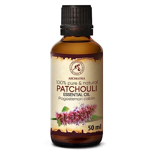 Patchouli Öl 50ml - Pogostemon Cablin - Indonesia - Reine & Natürliche Patchouli - Patchouliöl - Guten für Beauty - Aromatherapie - Spa - Aroma Diffuser - Duftlampe - zur Schönheitspflege von AROMATIKA trust the power of nature