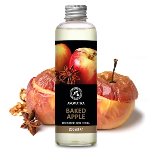 Raumduft Diffuser Nachfüller Gebackener Apfel 200ml - Nachfüllung mit ätherischem Zimtöl - Nachfüller für Duftdiffusor - Raumbeduftung - Frischer Aroma - Diffusor - Reed Diffuser Refill Baked Apple Raumduft Diffuser Nachfüller Gebackener Apfel 200ml - Nachfüllung mit ätherischem Zimtöl - Nachfüller für Duftdiffusor - Raumbeduftung - Frischer Aroma - Diffusor - Reed Diffuser Refill Baked Apple von AROMATIKA trust the power of nature