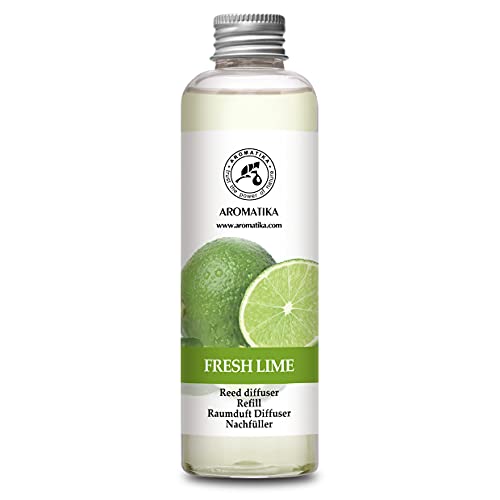 Raumduft Diffuser Nachfüller Limette 200ml - Nachfüller für Duftdiffusor - Reed Diffuser Refill Lime - Raumbeduftung - Zimmerduft - Diffuser Nachfüllen - Raumluft Raumduft Diffuser Nachfüller Limette 200ml - Nachfüller für Duftdiffusor - Reed Diffuser Refill Lime - Raumbeduftung - Zimmerduft - Diffuser Nachfüllen - Raumluft von AROMATIKA trust the power of nature