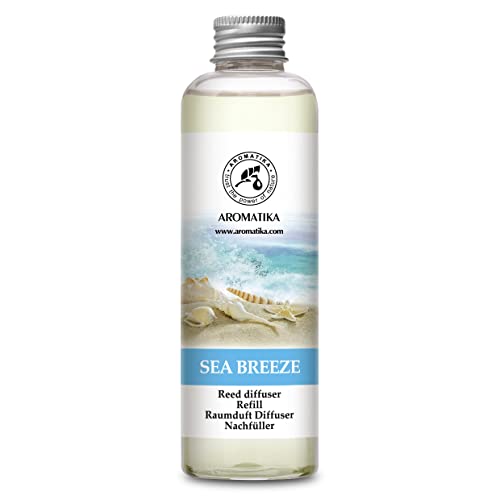 Raumduft Diffuser Nachfüller Meeresbrise 200ml - Nachfüller für Duftdiffusor - Reed Diffuser Refill - Raumbeduftung - Zimmerduft - Diffuser Nachfüllen - Raumluft Raumduft Diffuser Nachfüller Meeresbrise 200ml - Nachfüller für Duftdiffusor - Reed Diffuser Refill - Raumbeduftung - Zimmerduft - Diffuser Nachfüllen - Raumluft von AROMATIKA trust the power of nature