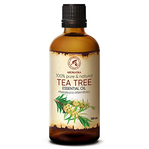 Teebaumöl 100ml - Melaleuca Alternifolia - Australien - Reine Ätherisches Öl Teebaum - Teebaum Öl für Beauty - Schönheit - Entspannung - Massage - Diffuser - Duftlampe - Raumduft - Kosmetik Teebaumöl 100ml - Melaleuca Alternifolia - Australien - Reine Ätherisches Öl Teebaum - Teebaum Öl für Beauty - Schönheit - Entspannung - Massage - Diffuser - Duftlampe - Raumduft - Kosmetik von AROMATIKA trust the power of nature